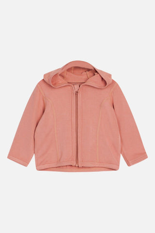 Bambus Jacke Zartrosa mit Kapuze von Hust & Claire