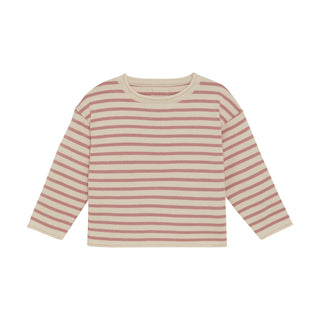 Strickpullover Rosa-Beige gestreift von Huttelihut