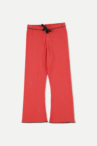 Rib-Leggings Rot von Cozmo