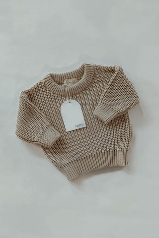 Chunky Knit Sweater Oat von romi.