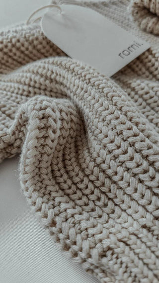 Chunky Knit Sweater Oat von romi.