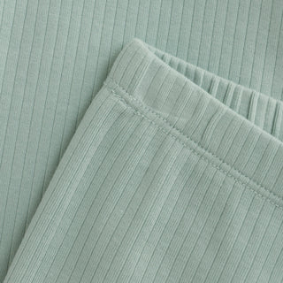 Rib Leggings Jadeite Grün von En Fant