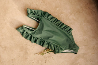 Badekleid Leopard Green Girls von elle and rapha