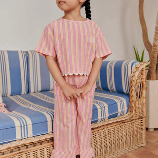 SHIRT KALISTEE PINK GELATO STRIPES VON LOUISE MISHA