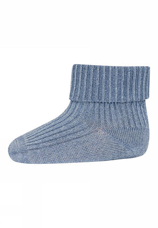 Glitzer Socken Ida in Steinblau von mp Denmark