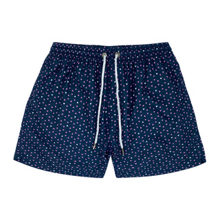 Badeshorts für Männer Wellington Blau mit Dreieckmuster von Bondijoe