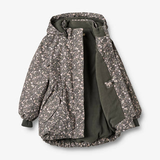 Winterjacke Tove Tech Black Sea Flowers von Wheat