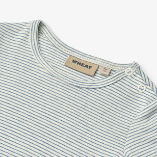Kurzarm Body Berti Blau weiss gestreift von Wheat