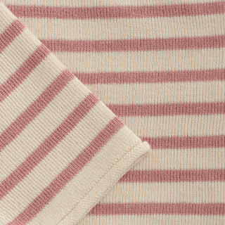 Strickpullover Rosa-Beige gestreift von Huttelihut