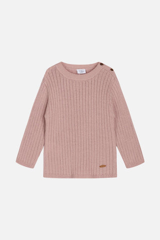 Merino-Wolle Strickpullover Curi Zartrosa von Hust and Claire