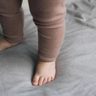 Merinowolle Leggings Burnt Rose von MarMar Copenhagen