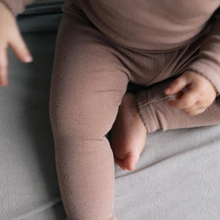 Merinowolle Leggings Burnt Rose von MarMar Copenhagen