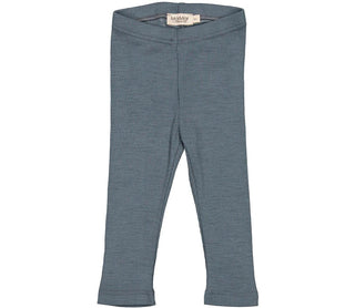 Merinowolle Rib Leggings Stormy Blue von MarMar