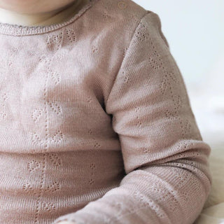 Merinowolle Langarm Shirt Tamra Burnt Rose von MarMar Copenhagen