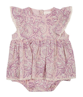 Romper Lena Rosa mit Gänseblumenwiese von Louise Misha