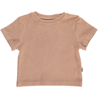 T-Shirt Frottee Orgeat Caramel von Poudre Organic