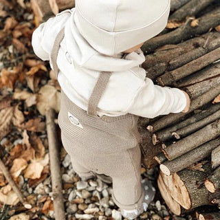 Organic Knit Dungarees / Overall Caramel von Cosy Roots