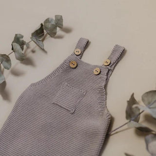 Organic Knit Dungarees / Overall Caramel von Cosy Roots