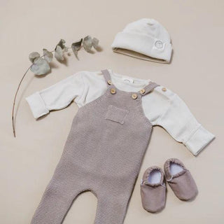 Organic Knit Dungarees / Overall Caramel von Cosy Roots