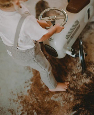 Organic Knit Dungarees / Overall Caramel von Cosy Roots