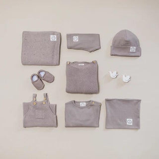 Organic Knit Dungarees / Overall Caramel von Cosy Roots