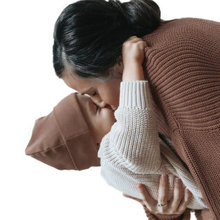 Organic Oversize Knit Pulli - MUM - Walnut von Cosy Roots