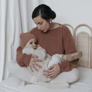 Organic Oversize Knit Pulli - MUM - Walnut von Cosy Roots