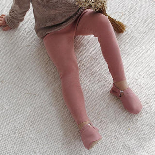 Organic Rib Leggings Dusty Rose von Cosy Roots