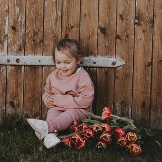 Organic Rib Leggings Dusty Rose von Cosy Roots
