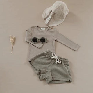 Organic Terry Shorts Khaki von Cosy Roots