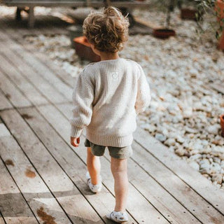 Organic Terry Shorts Khaki von Cosy Roots