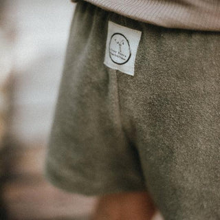 Organic Terry Shorts Khaki von Cosy Roots