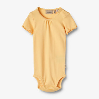 MODAL KURZARM RIB-BODY EDNA GELB VON WHEAT