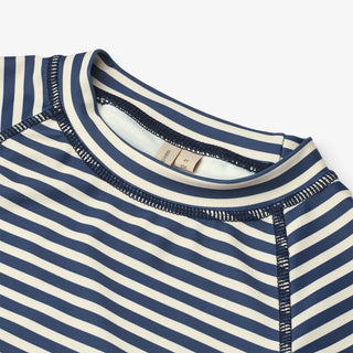 UV Badeshirt Kurzarm Jackie Blau-Weiss gestreift von Wheat