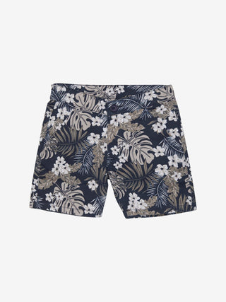 Shorts von Minymo in Mitternachtsblau mit Blumen Print