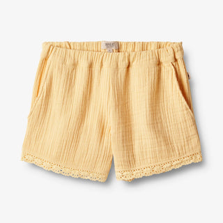 MUSSELINSHORTS EILEEN GELB VON WHEAT