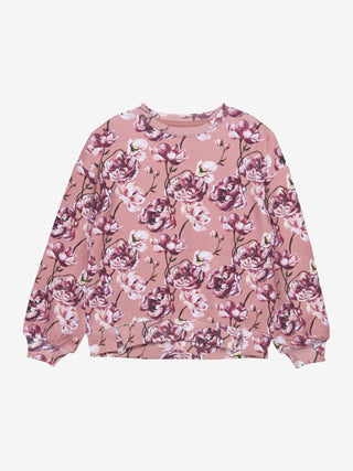Sweatshirt Ash Rose mit Blumenprint von Minymo