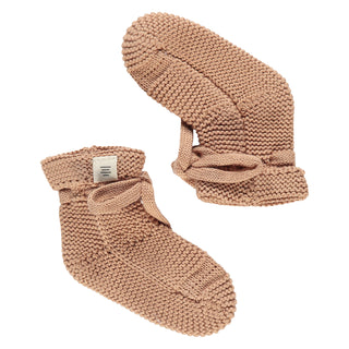 Baby Strickschuhe Braun von A Tiny Story