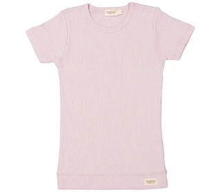 Tencel Kurzarm-T-Shirt Lilac Bloom von MarMar Copenhagen