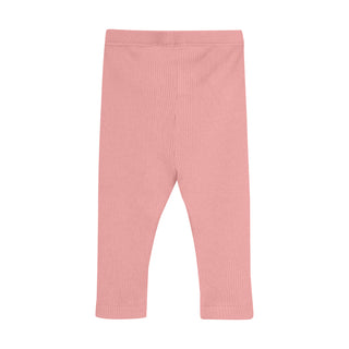 Modal Rib Leggings Rosa-Pink Minymo