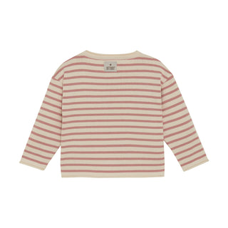 Strickpullover Rosa-Beige gestreift von Huttelihut