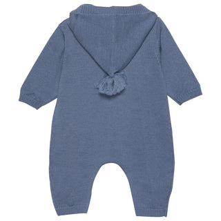 Wollstrick Overall Steinblau von Fixoni