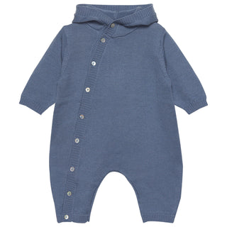 Wollstrick Overall Steinblau von Fixoni