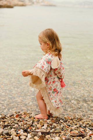 Badeponcho Mael Cream Rosa von Louise Misha