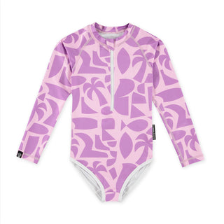 UV Badeanzug langarm Beach Comber Violet von Beach & Bandits