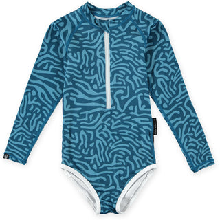 UV Badeanzug langarm Deep Ocean Blue von Beach & Bandits