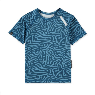 UV Badeshirt kurzarm Deep Ocean Blue von Beach & Bandits