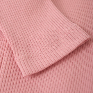 Modal Rib Leggings Rosa-Pink Minymo