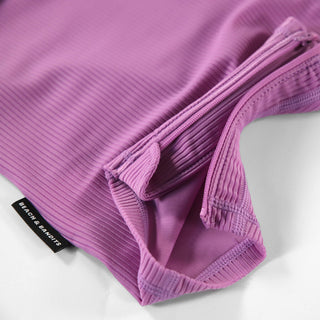 Baby UV Badeanzug Langarm gerippt Orchidee Purple von Beach & Bandits