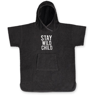 Badeponcho Stay Wild Child Schwarz von Beach & Bandits